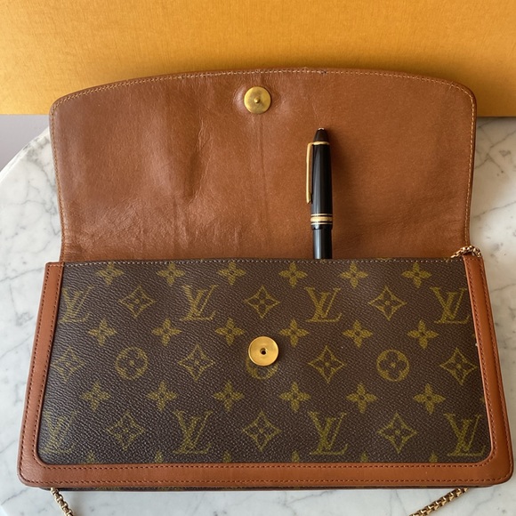 Louis Vuitton Dame Clutch Shoulder Great Condition Authentic Vintage Monogram - Picture 6 of 15